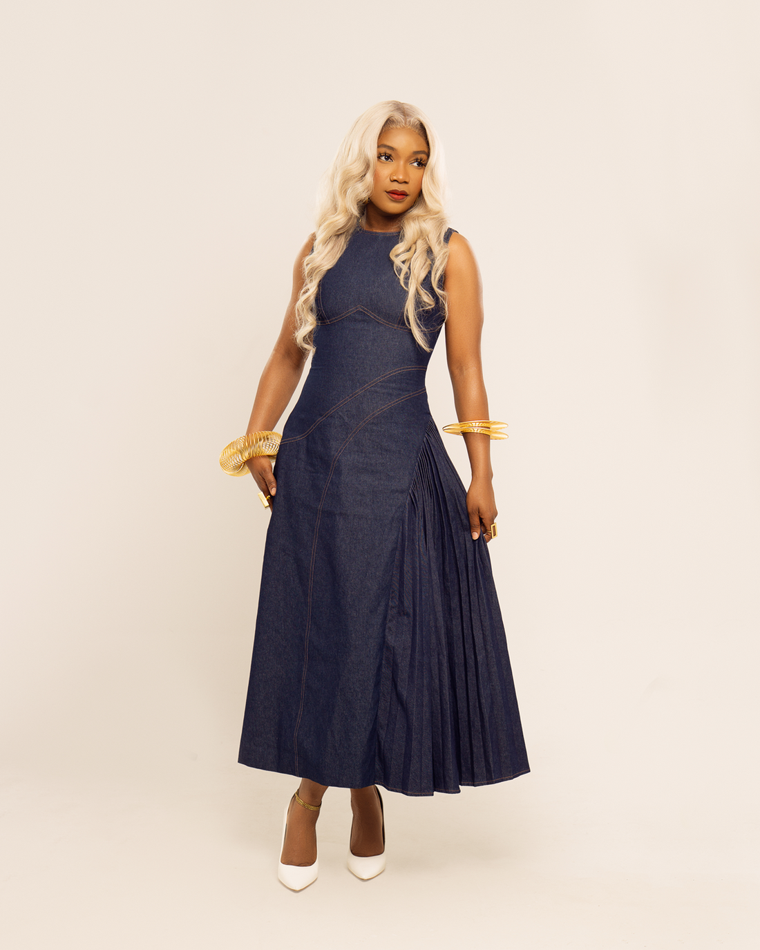 Àánúolúwa Denim Dress