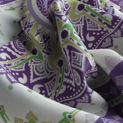 TARA PURPLE SATIN SCARF